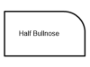 half-bullnose