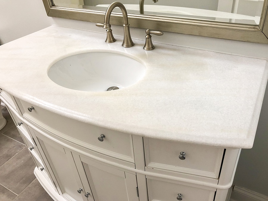 Granite or Quartz Bathroom Countertops 
