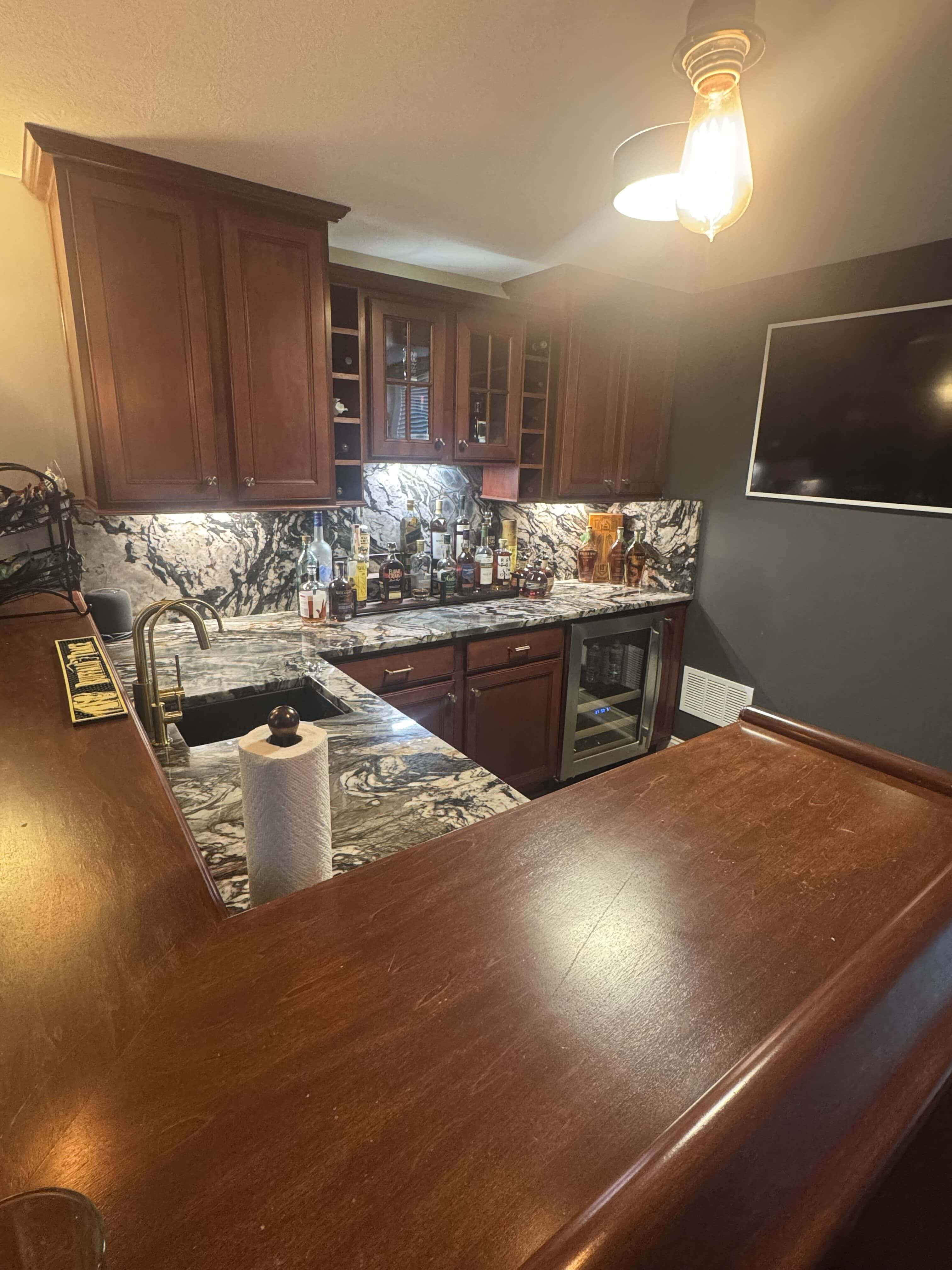 Basement Bar Counter Indianapolis
